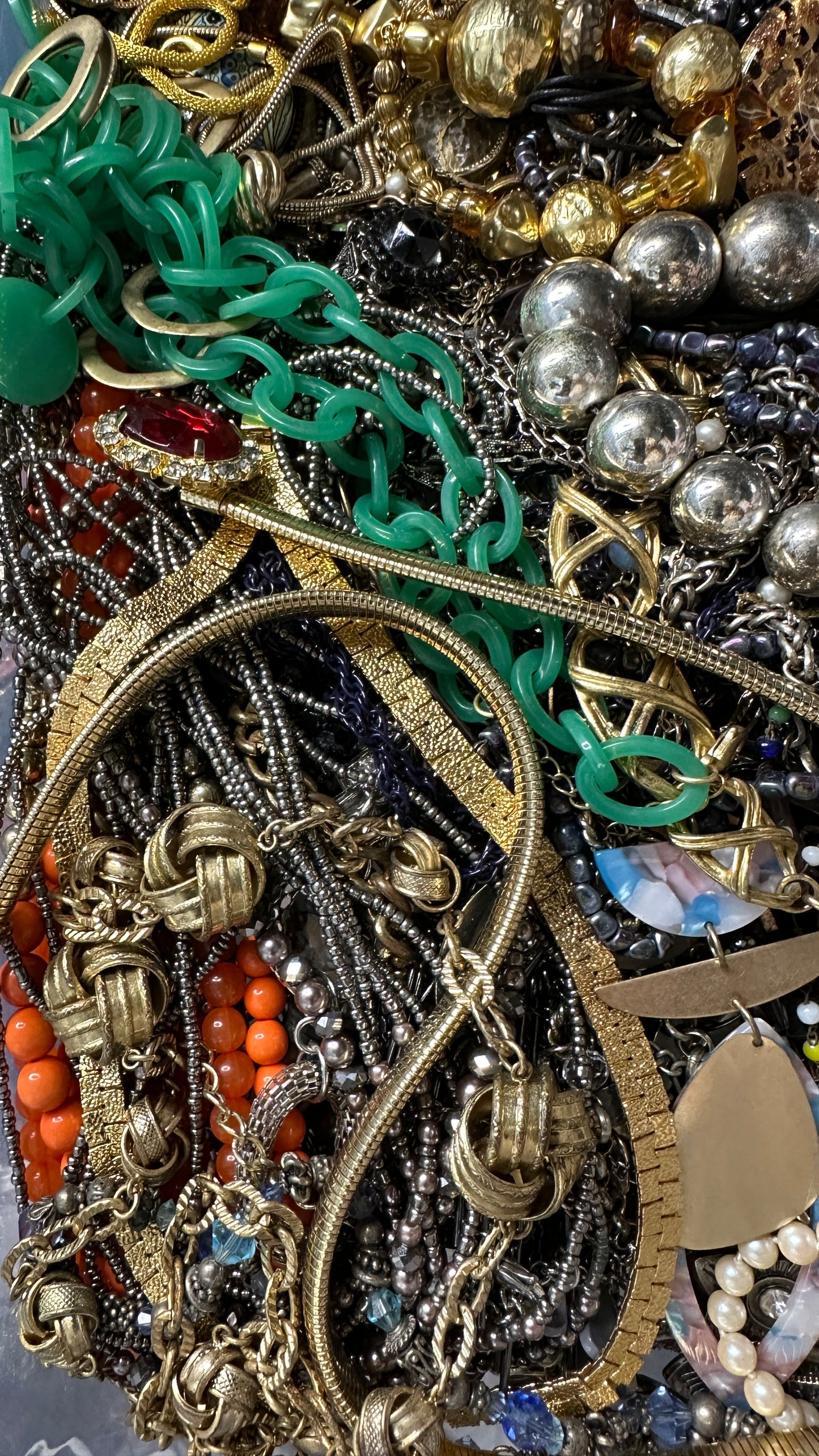 6+ Pounds Wearable Necklaces Bulk Lot Jewelry Vintage Modern Signed Unsigned