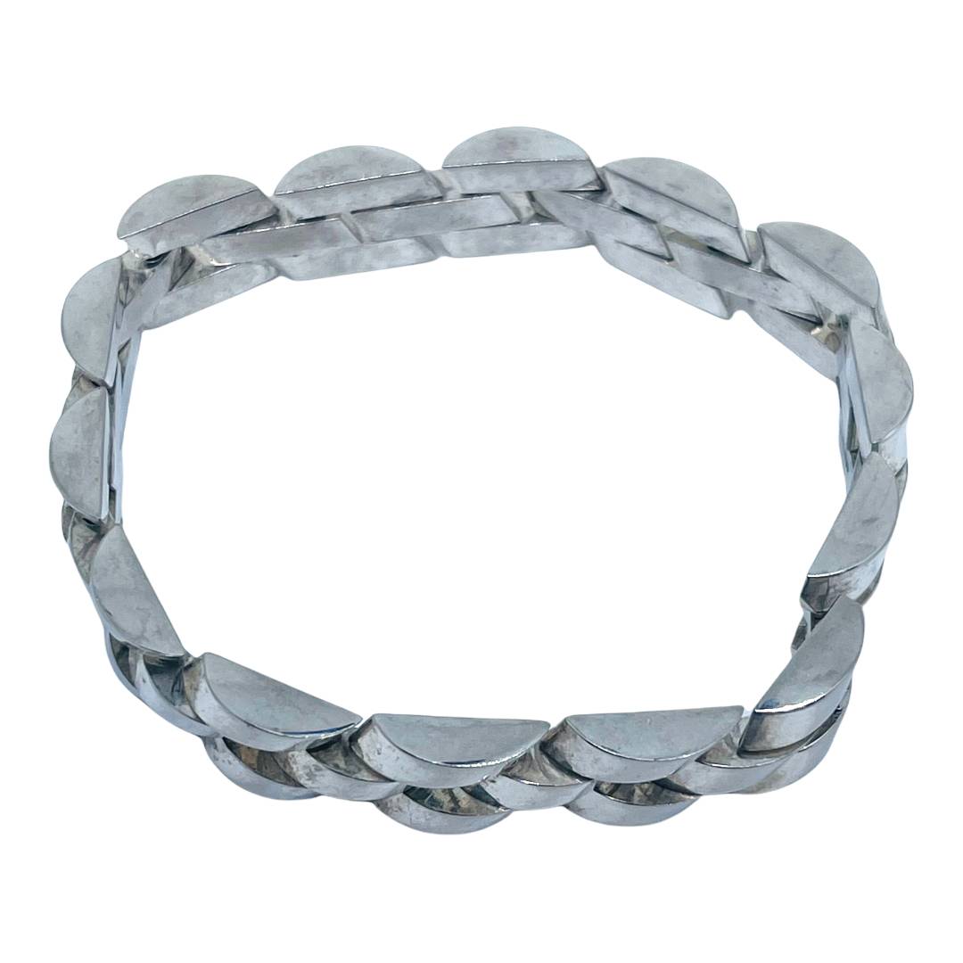 Vintage Men's .925 Sterling Silver Chain Link Bracelet
