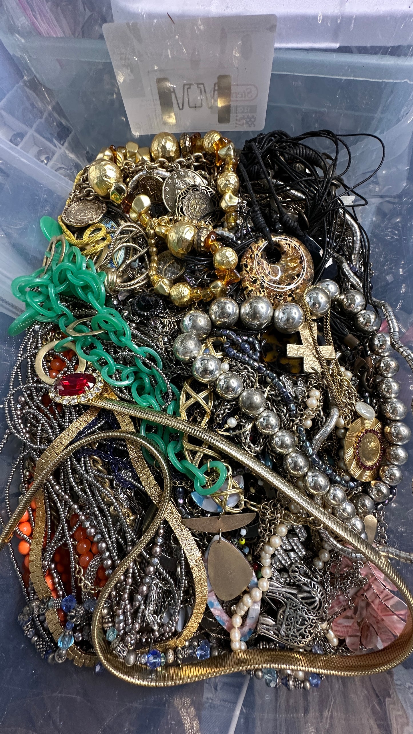 6+ Pounds Wearable Necklaces Bulk Lot Jewelry Vintage Modern Signed Unsigned