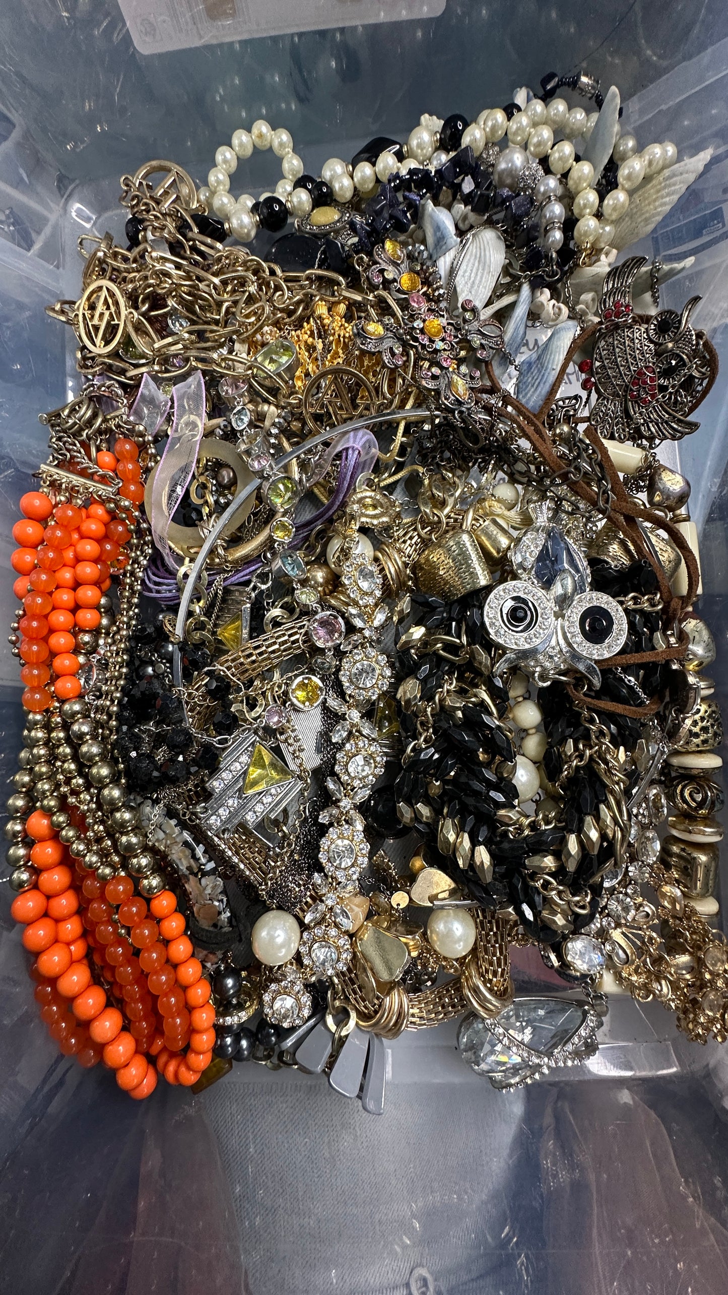 6+ Pounds Wearable Necklaces Bulk Lot Jewelry Vintage Modern Signed Unsigned