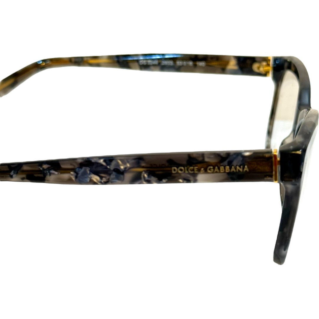 DOLCE & GABBANA Prescription Glasses Designer Luxury Frames DG 3244 2933 53[]16 140 Blue Green Marble Unisex Gray Grey Logo Quiet Luxury