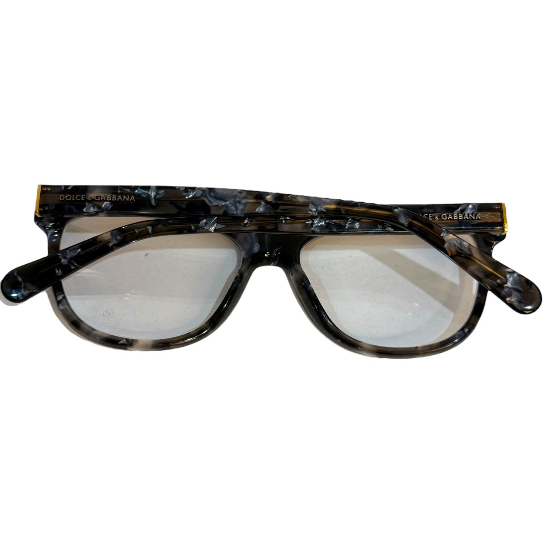 DOLCE & GABBANA Prescription Glasses Designer Luxury Frames DG 3244 2933 53[]16 140 Blue Green Marble Unisex Gray Grey Logo Quiet Luxury